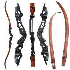 25-60lbs 62» Takedown ILF Recurve Bow Wooden Color Limbs Archery Competition US
