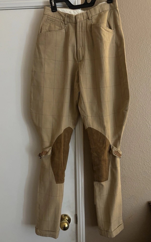 Vtg c80s-90s Polo RL Equestrian Apparel Jodhpurs 17313 MadeUSA Womens W29 32Ins.