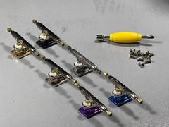 LEEFAI Pro Fingerboard Trucks 29/32/34/36mm G4- Regular Kingpin-Upgraded V2 Base