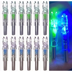 6/12Pc Lighted Nock for Archery Arrows with .244/6.2mm Inside Diameter Led Nocks