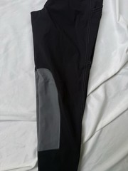 Kerrits Women’s Riding Breeches Knee Patch Pants Black/Gray Size S