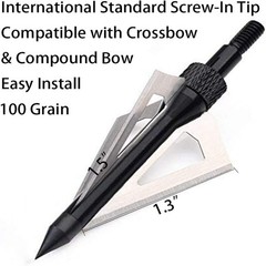 12pcs Archery 100gr Points Tips for Carbon Arrows Arrowheads Recurve Bow Hunting