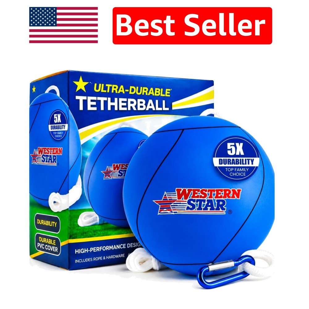 Soft-Touch Tetherball Game Set – 2 Ropes, Vibrant Colors for Family Fun