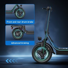 GQ8 14″ Adults Foldable E-Scooter with Seat 500W 48V 15Ah Battery Commuter 20mph