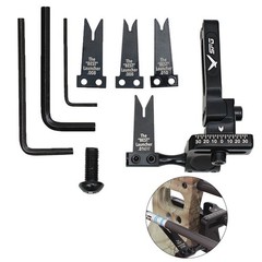 Strong Arrow Rest Rest Steel Plate 7*6.5*1.8cm 86.2g Aluminum Alloy Black