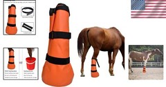 2-Pack Hoof Soaking Boots for Effective Equine Hoof Treatment – Large Size