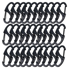 Small Carabiner Clips 1.6 Inch41mm Metal Double Sided Spring Gate Snap Hooks K