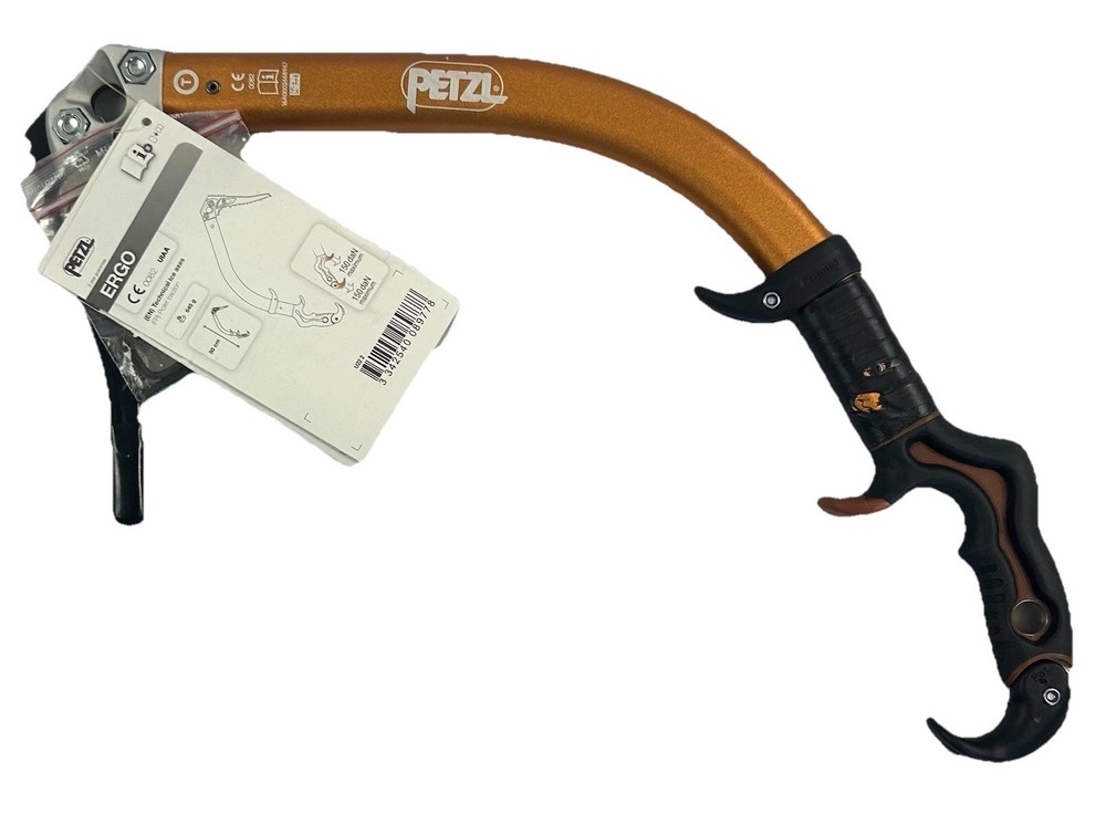 Petzl ERGO Technical Ice Tool 50cm Ice Axe Mixed Climbing Orange 645g UIAA