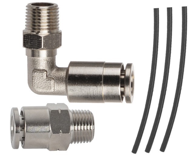 NEW 32 Degrees Macroline Kit – 1 Straight Fitting, 1 90 Fitting, & 3′ Black Line