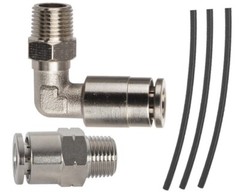 NEW 32 Degrees Macroline Kit – 1 Straight Fitting, 1 90 Fitting, & 3′ Black Line