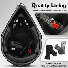 Sanqing Youth Dirt Bike Helmets Dot Approved- Teenagers Motocross Atv Off-Road