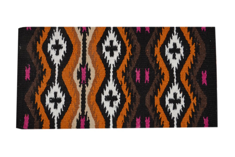 Western Multi Color Barrel Racer Woolen Saddle Pad 34′ x 32″