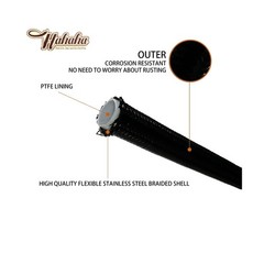 HAHAHA 700R4 4L60E 4L80E Trans Flexable Stainless Braided Hose Dipstick Compa…