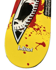 RARE Blind Skateboard Deck Micky Papa Reaper Knife R7 Yellow 8.0 NOS 2019