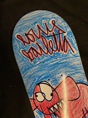 RARE Enjoi Louie Barletta Elephant Scribble Cartoon Skateboard Deck Vintage