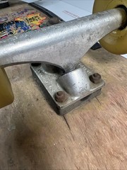 Vintage 80’s Vision Johnee Kop, Power Brah! Wood Skateboard / INVADER trucks