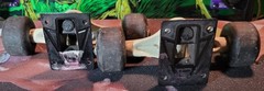 PAIR OF CHRIS COLE THUNDER SKATEBOARD TRUCKS White And Black