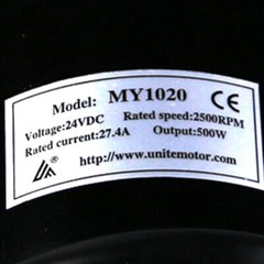 MY1020 500W 24V Brush Electric Motor For Go Kart Quad ATV Buggy E-Bike Scooter