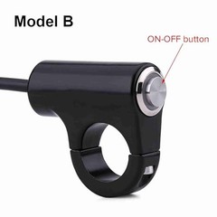 12v 7/8″ 22mm Motorcycle Handlebar ON/OFF Button with Blue Light