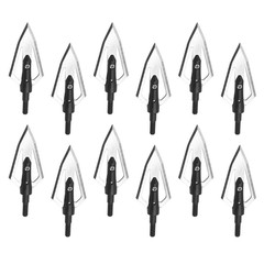 12Pc 100grain 150grain 150grain Crossed Broadhead Arrow Head Bow Archery Hunting