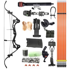 Compound Bow Kit 40-55lbs Archery Adults Hunters Outdoor Hunting Target Shooting