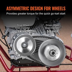 Uimoso 3/4″ Go Kart Torque Converter Clutch KIT TAV2 30-75 10T 12T #35 218353A