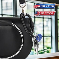 10Pack 3 Inch Locking Carabiner Clips D Ring Spring Snap Keychain Hook for Leash