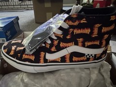 VANS Skate Sk8-Hi Thrasher Black/Multi Skateboarding Shoes Men’s 9.5 D