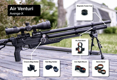 Air Venturi Avenge-X / Avenger / Gauntlet Mag Holder Pic Rail Mount | Evolve 3D