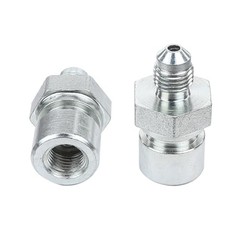3AN Male to 3/8×24 Inverted Flare Fitting Zinc Steel 3AN to 3/8 x 24 – 2PCS