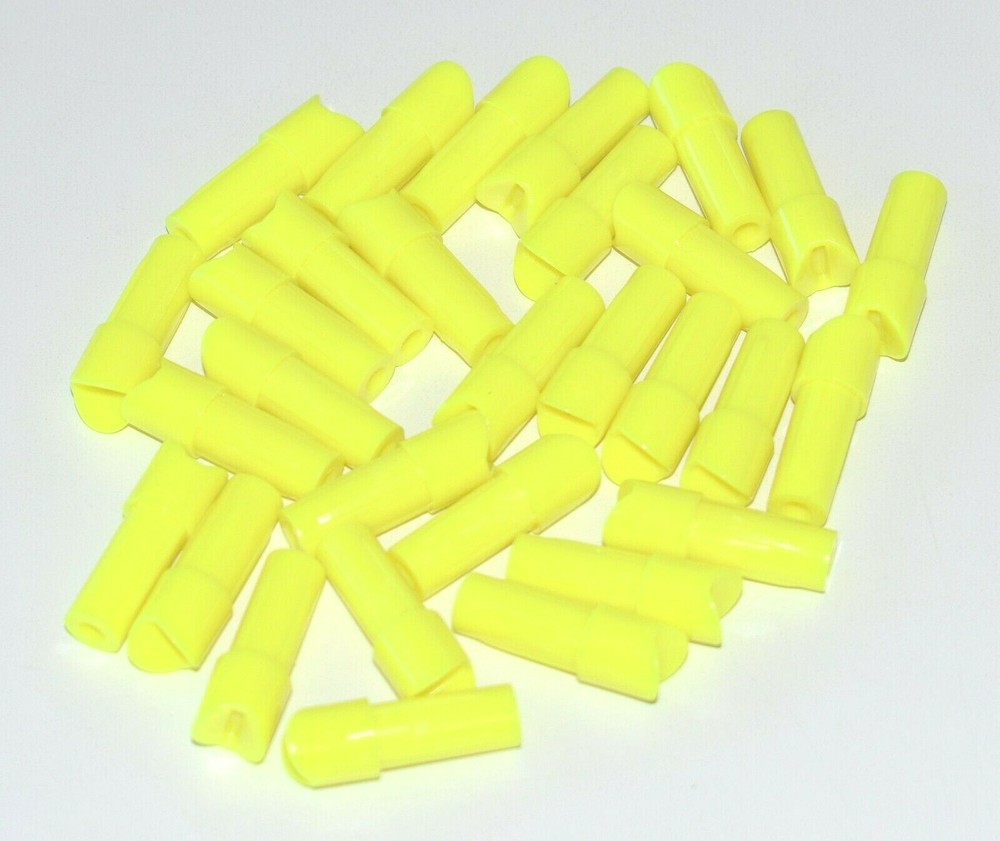 6-30 Pc Crossbow Yellow Half Moon Nocks 7.6mm Carbon Shafts .300 -.303 Press Fit