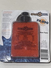 SplatRBall 7.5mm 20,000 Rounds Orange Non-Toxic Hydrated BBs