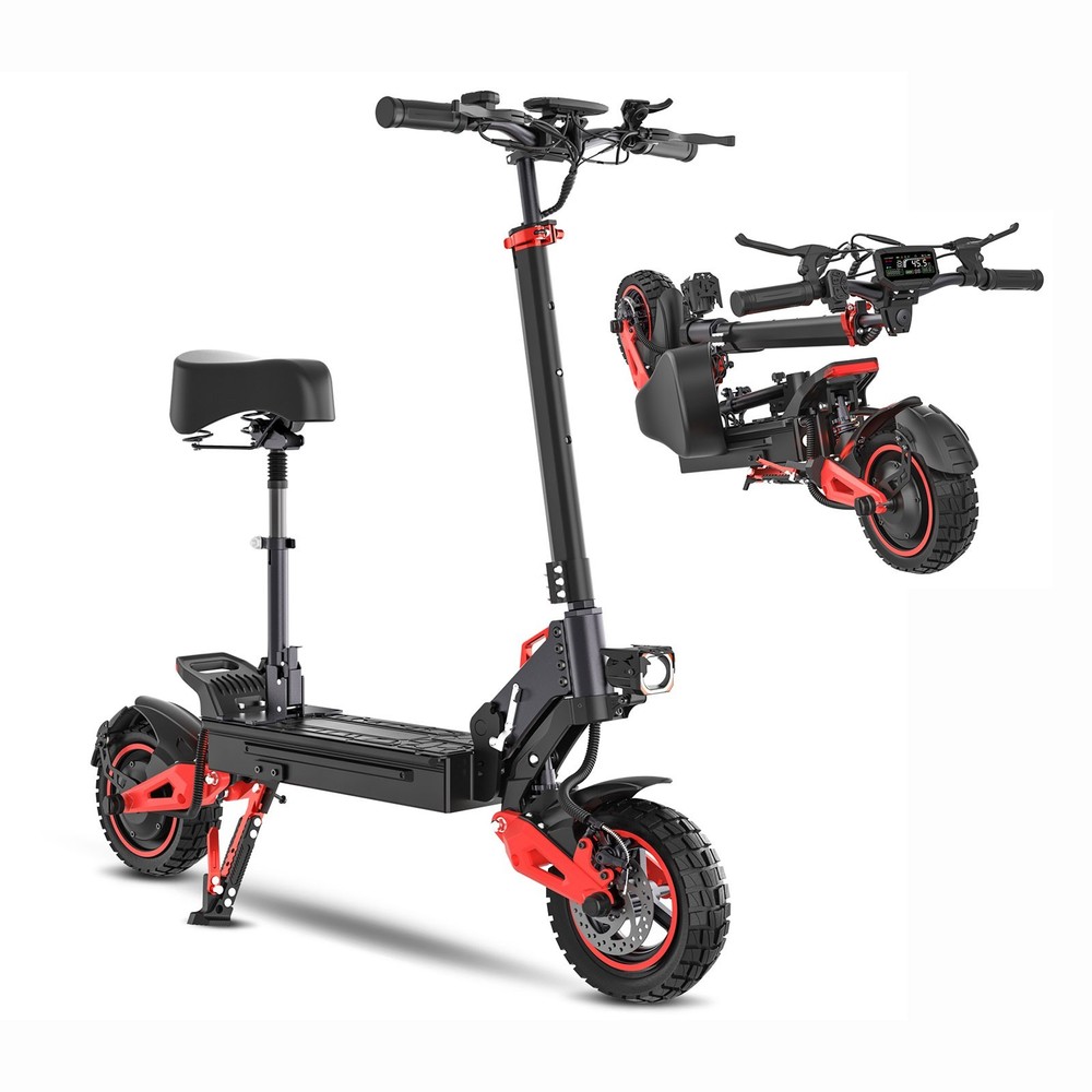 Electric Scooter 48v 1600W For Adult 10″Off Road Fat Tires Fast Speed USA MAX pU