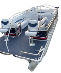 18′-22′ Pontoon Boat Canvas Solution with 9″ Rise Combo Pack with 18 Gator Bites