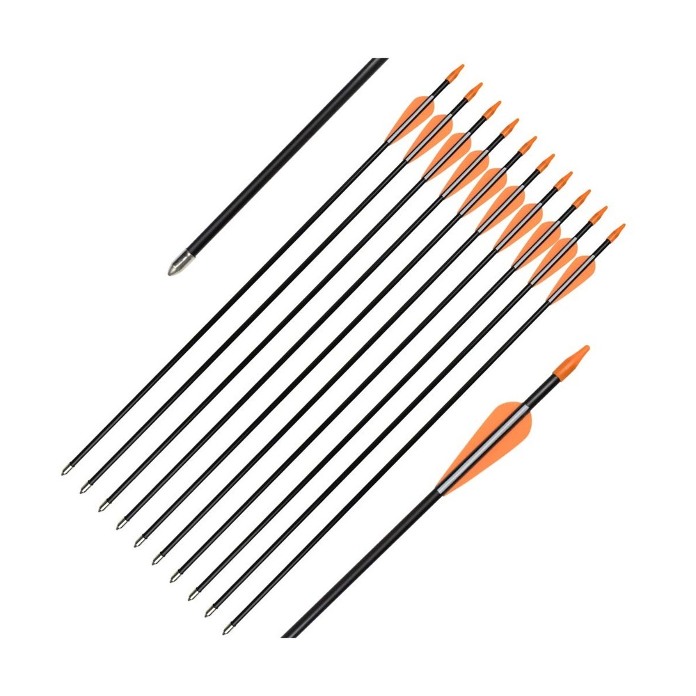 Elong Fiberglass Arrows Archery 24 26 28 30Inch Target Shooting Practice Safe…