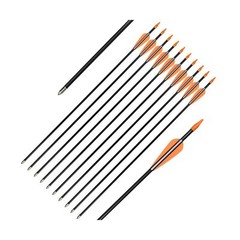 Elong Fiberglass Arrows Archery 24 26 28 30Inch Target Shooting Practice Safe…