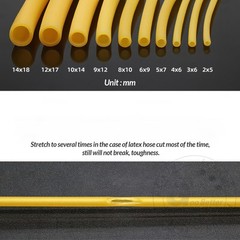 Colorful Surgical Latex Tube Natural Rubber Pipe Hose Elastic Slingshot Fishing