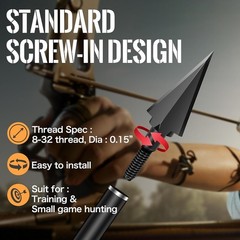 Broadheads 100/120/125/150 Grain Traditiona Archery Arrow Tips for Compound, …
