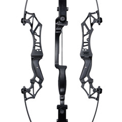 54″ Archery Takedown Recurve Bow for Hunting & Target + 12x Carbon Arrows Set