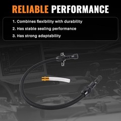 700R4 4L60E 4L80E Flexible Transmission Dipstick Stainless Steel Braided Hose