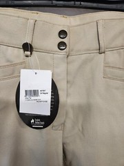 Ovation Ladies Celebrity Euroweave DX Slim Secret Full Seat Breeches Show Tan 34