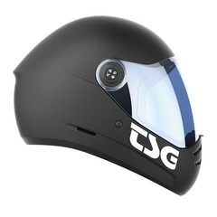 TSG Pass 2.0 Full Face Helmet , Downhill Skateboarding, L (58-60 cm), Black