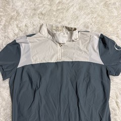 Women’s Large Blue/White Vestrum Short Sleeve Horseback Riding Show Shirt