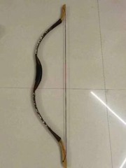 Handmade 30Lbs Traditional Recurve Bow Mongolian Longbow 12Pcs Fiberglass Arrow