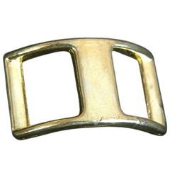 Pack Of 2 1/2 In Western Horse Tack Die Cast Conway Buckle Brass Plated