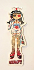 Vintage HOOK-UPS, One-Eyed Injection Nurse, Yes House Calls, Red Platform Shoes
