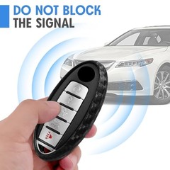 Key Fob Case Carbon Fiber Type-B Uni Button BU Carbon Fiber Black (1 Pc)