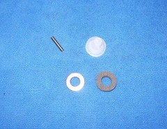 DAISY MODEL 499B PISTON, REINFORCEMENT WASHER, RETAINER PIN & OIL WIPER
