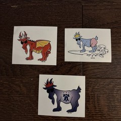 GOAT USA Sticker Mystery Pack ! 5 Stickers – No Duplicates! LOT OF 38, FREE SHIP