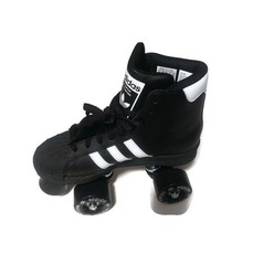 adidas Womens Sz 4.5 Superstar 82 Skate Leather Roller Skates Black White JI3535